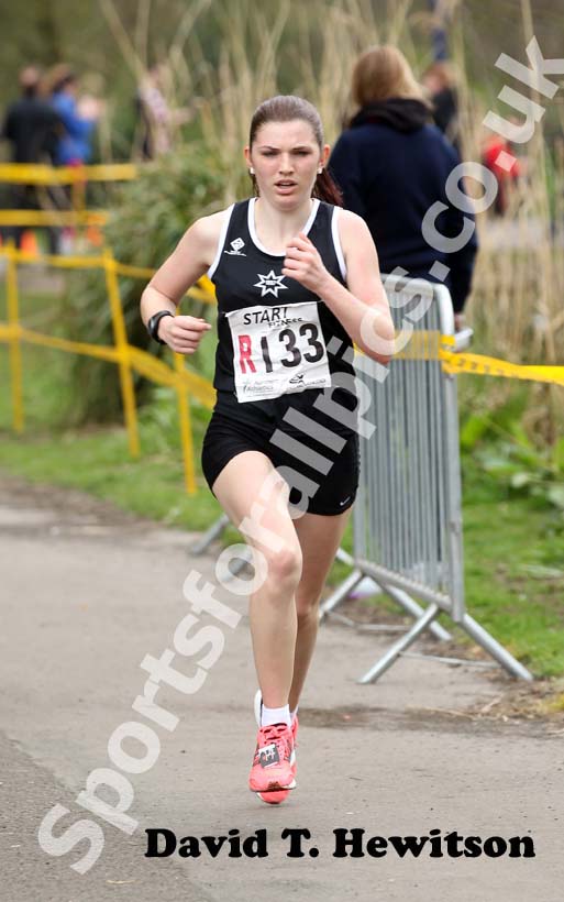 Jade Allen (Rotherham),  the Womens Northern 6 Stage Road Relay, Sefton Park, Liverpool.